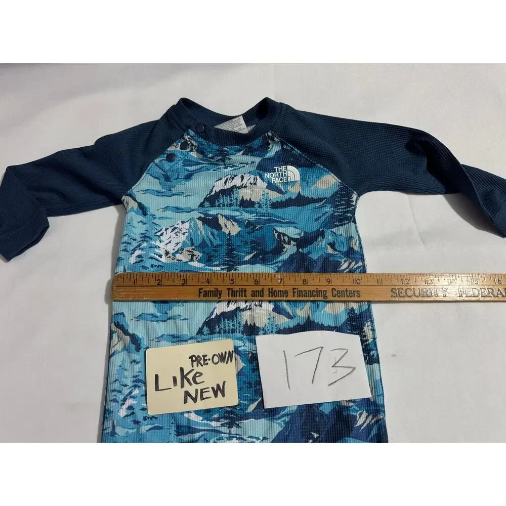 The North Face Baby Camo Mountain Waffle Knit Onesie 12-18 Months